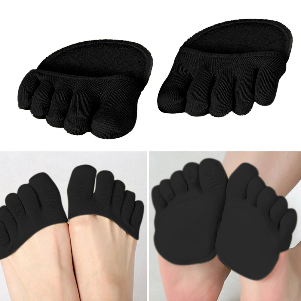 Soft Five-Toe Cushion Socks  Invisible Comfort & Support