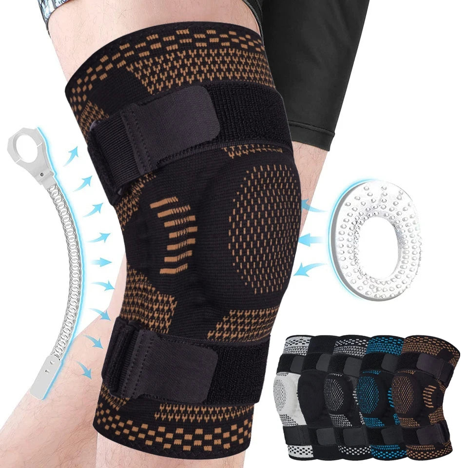 Adjustable Knee Brace with Side Stabilizers  Support & Comfort for Active Lifestyles