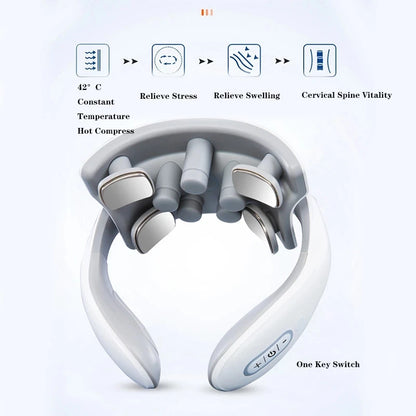 Smart Neck & Shoulder Massager Heated Relaxation & Deep Comfort