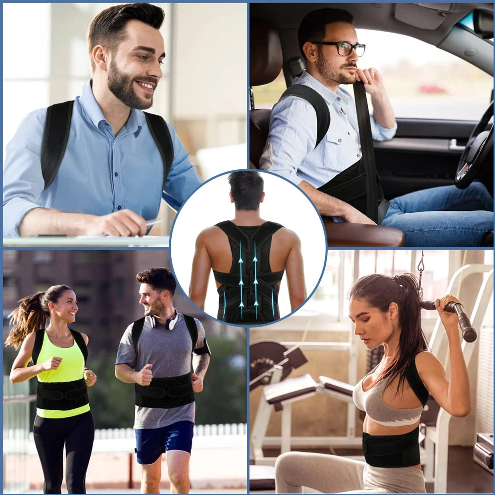 Adjustable Back Support Brace for Comfort & Posture Improvement