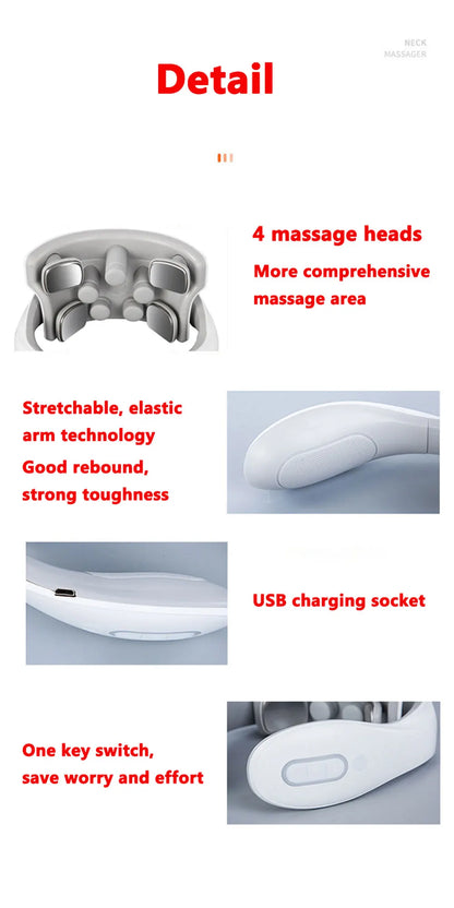 Smart Neck & Shoulder Massager Heated Relaxation & Deep Comfort