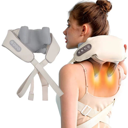 3in1 Neck & Shoulder Massager Relaxing Heat & Kneading Therapy