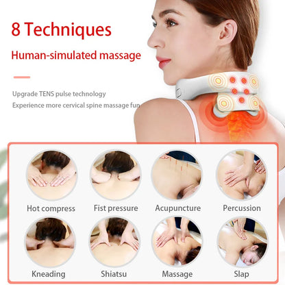 Smart Neck & Shoulder Massager Heated Relaxation & Deep Comfort