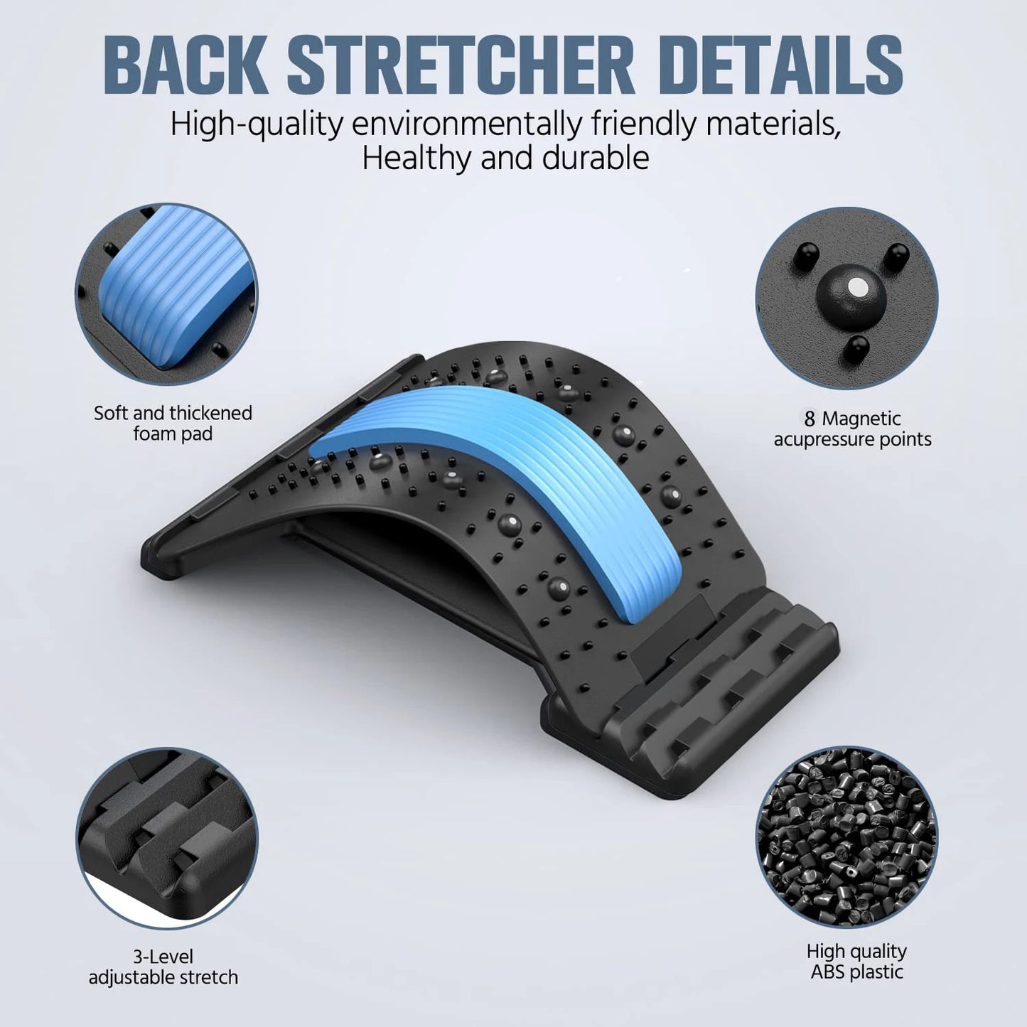 Adjustable Back Stretcher  Relax & Unwind Anytime!