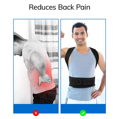 Adjustable Back Support Brace for Comfort & Posture Improvement