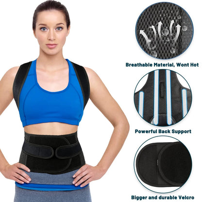 Adjustable Back Support Brace for Comfort & Posture Improvement