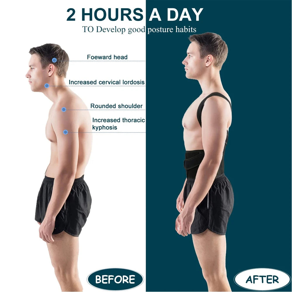 Adjustable Back Support Brace for Comfort & Posture Improvement