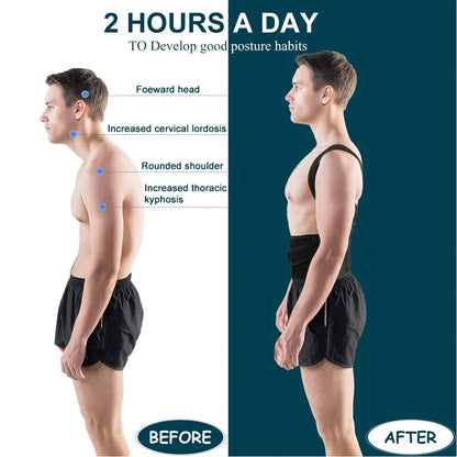 Adjustable Back Support Brace for Comfort & Posture Improvement