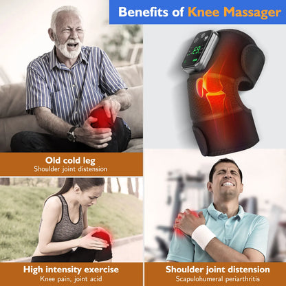 3in1 heated vibration massager for joint comfort shoulder, knee, elbow