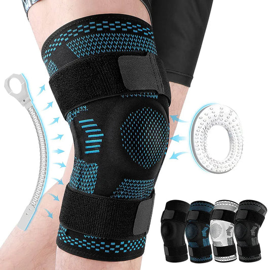 Adjustable Knee Brace with Side Stabilizers  Support & Comfort for Active Lifestyles