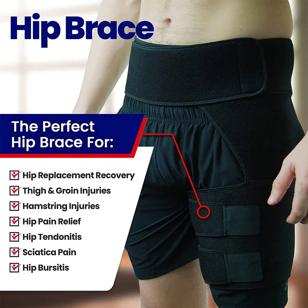 Adjustable Hip & Thigh Support Wrap Comfortable Fit for Active Lifestyles